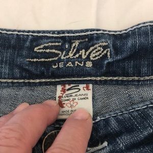 Silver Sam cropped jeans distressed